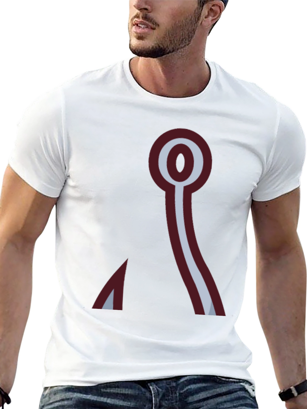 Abstract Symbol Graphic Print T-Shirt