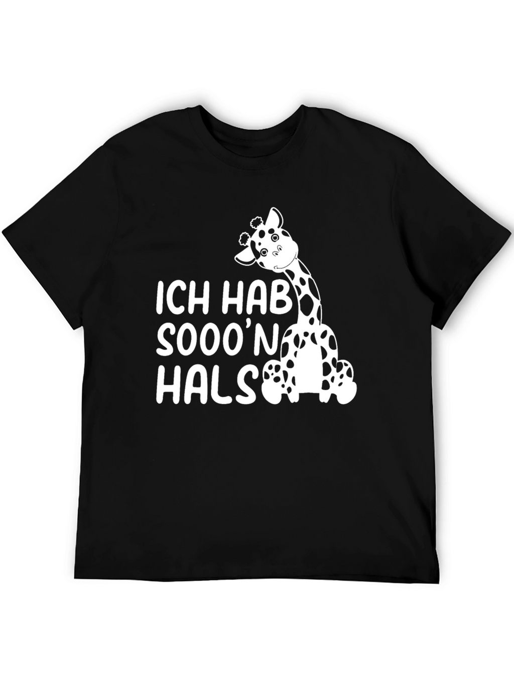 Ich Hab Sooon Hals Giraffe Graphic T-Shirt