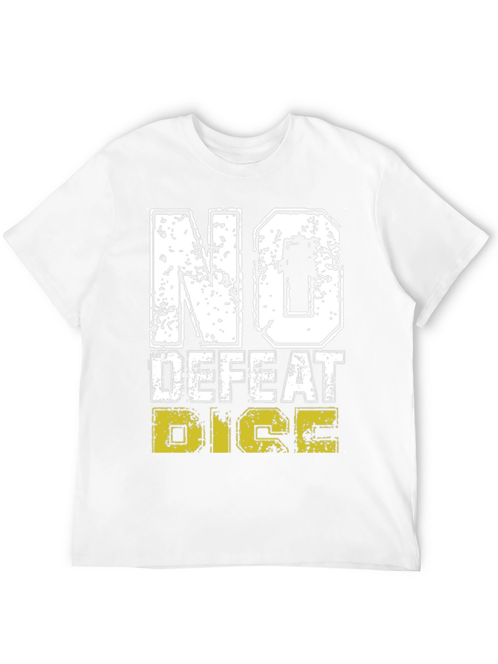 No Defeat Dice Graphic Tee - Black