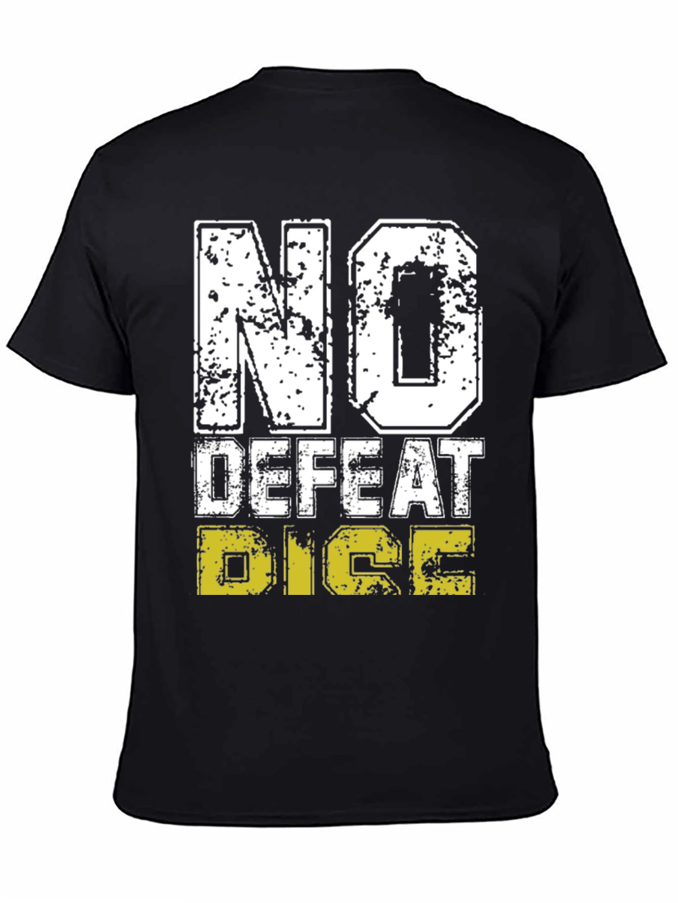 No Defeat Dice Graphic Tee - Black