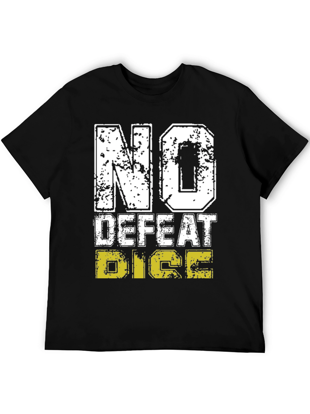 No Defeat Dice Graphic Tee - Black
