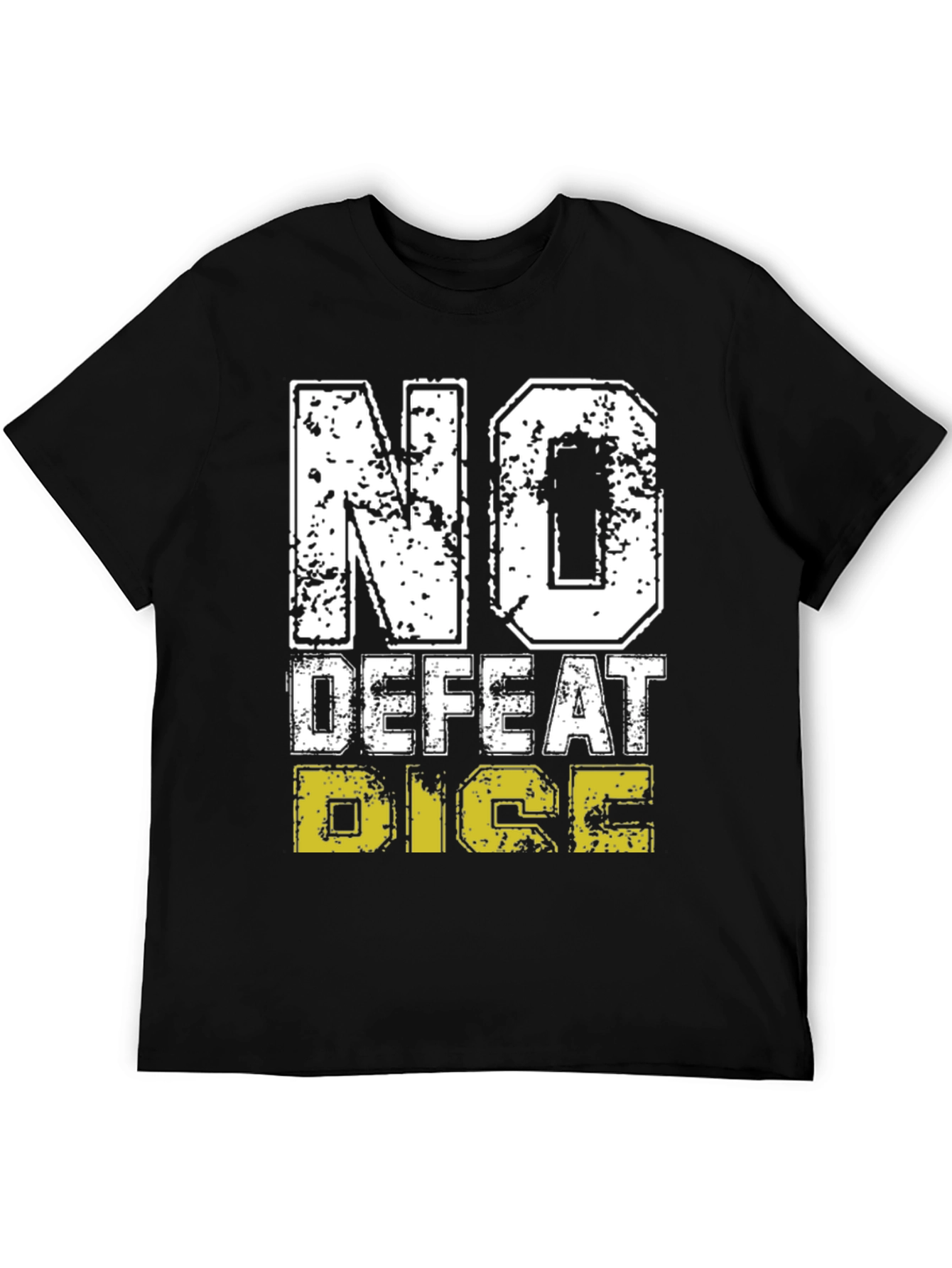 No Defeat Dice Graphic Tee - Black