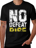 No Defeat Dice Graphic Tee - Black