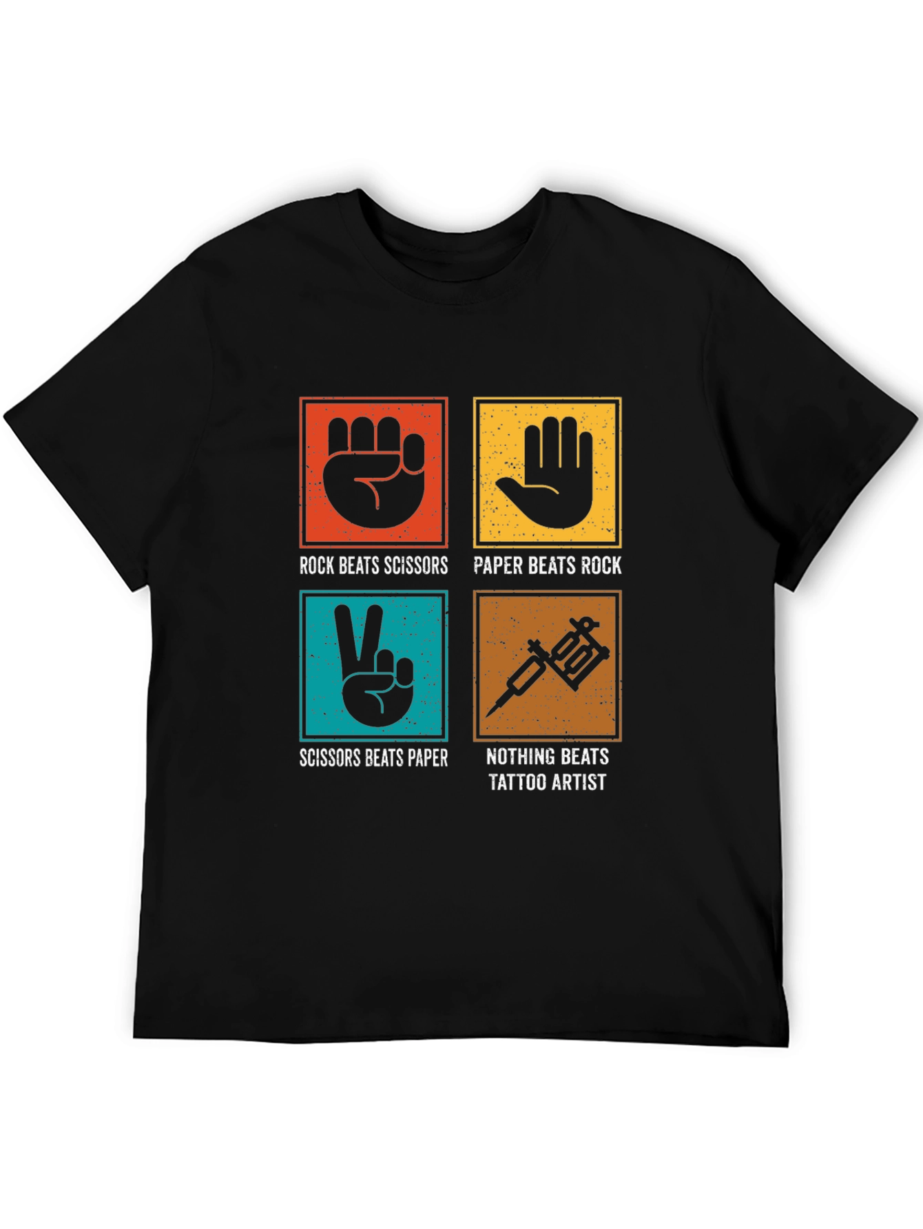 Rock Paper Scissors Tattoo Artist Graphic Tee