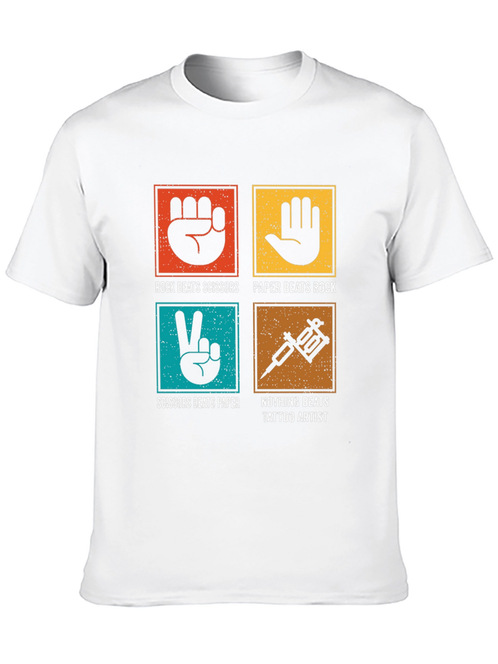 Rock Paper Scissors Tattoo Artist Graphic Tee