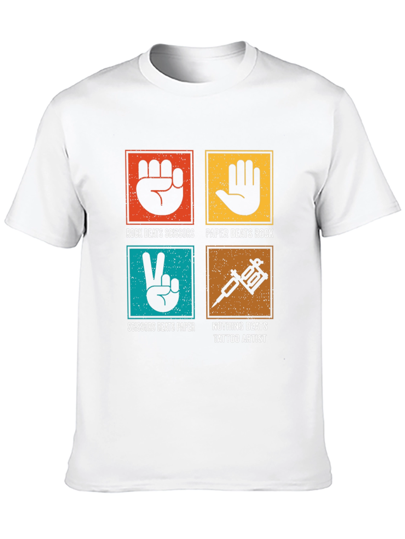 Rock Paper Scissors Tattoo Artist Graphic Tee