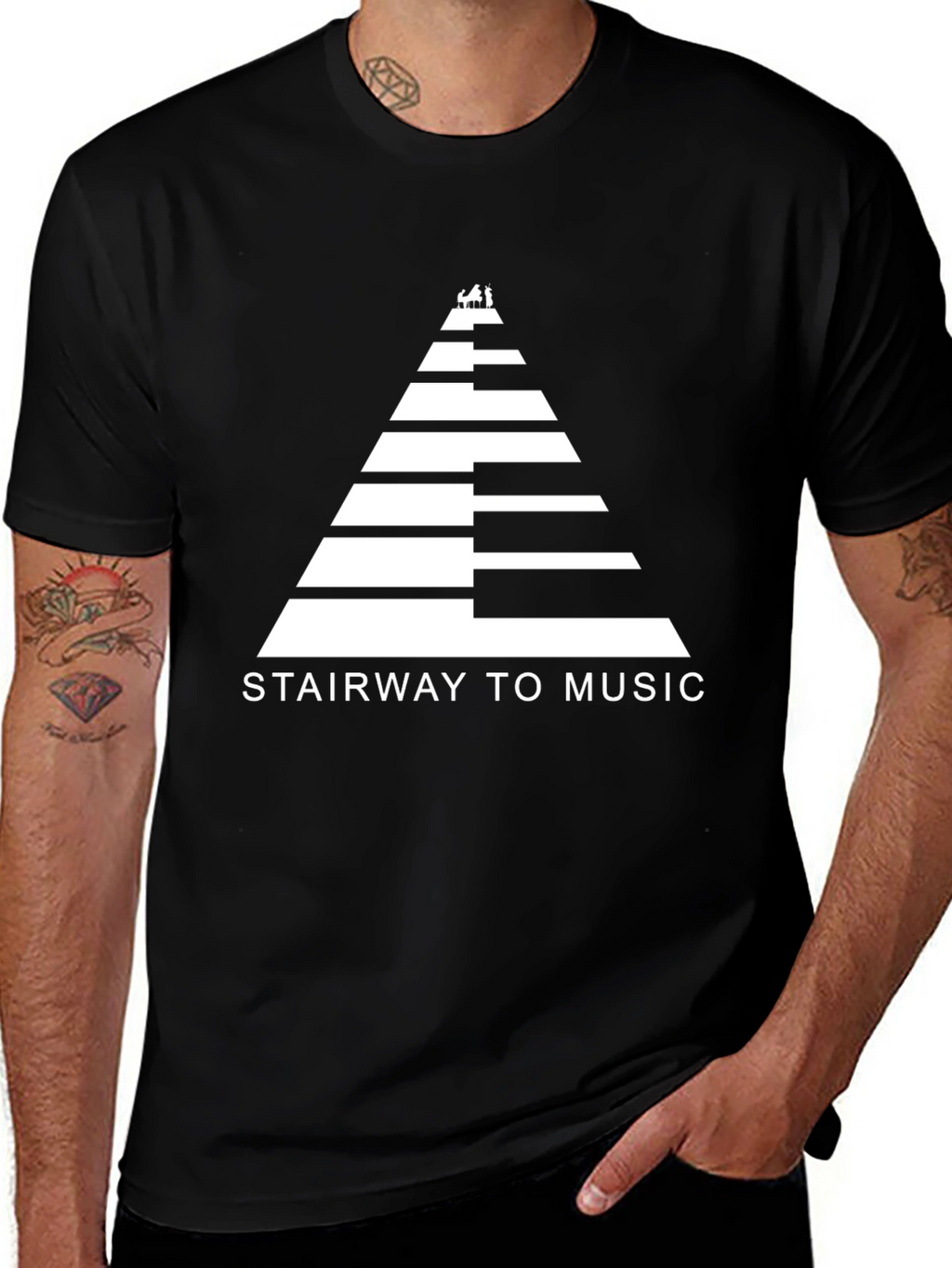 Stairway to Music Graphic Tee - Unisex