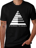 Stairway to Music Graphic Tee - Unisex