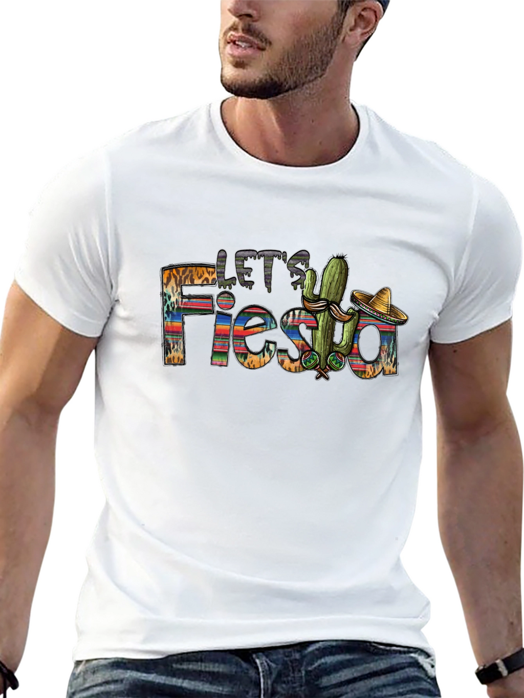 Lets Fiesta Graphic T-Shirt