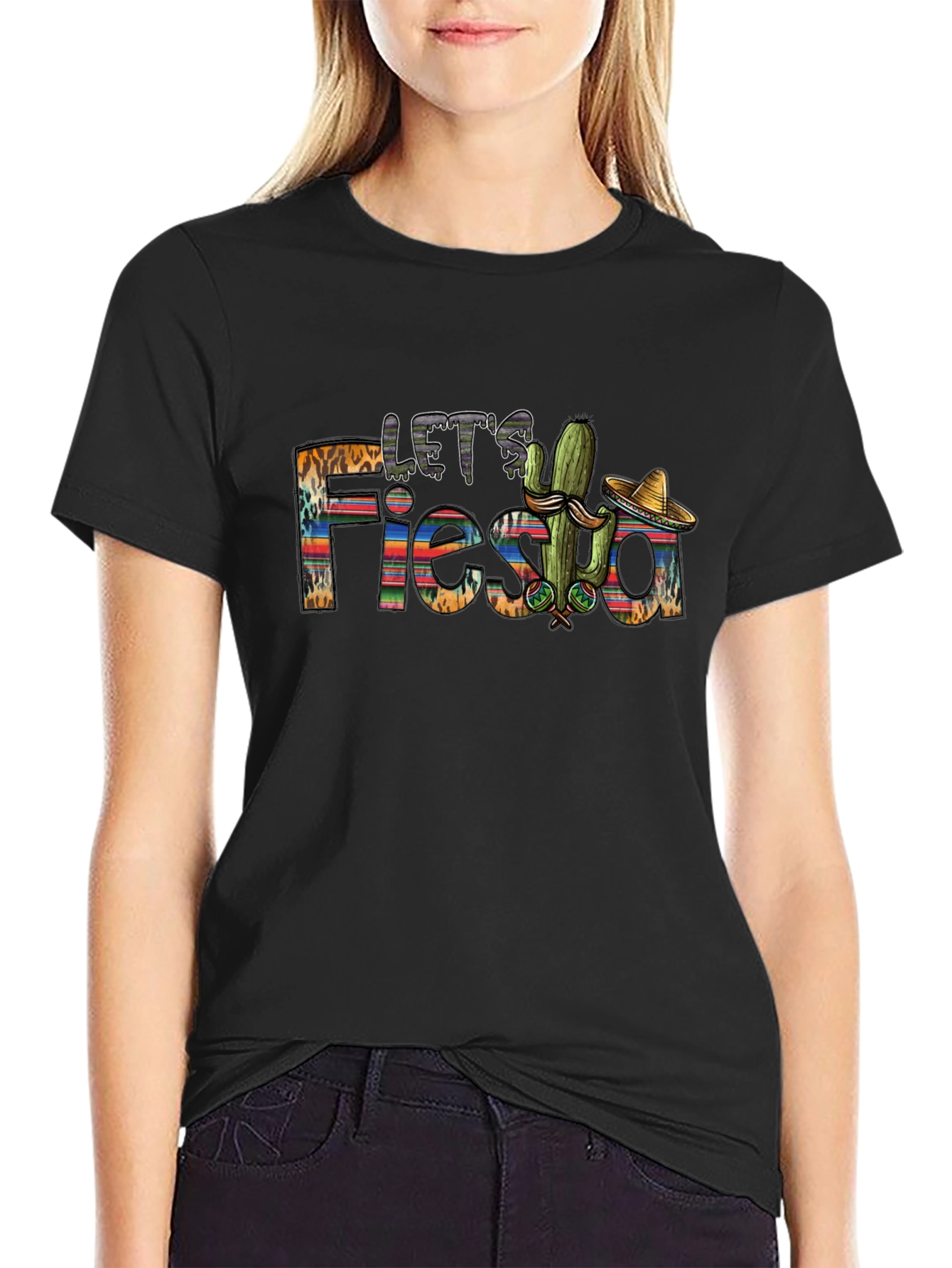 Lets Fiesta Graphic T-Shirt