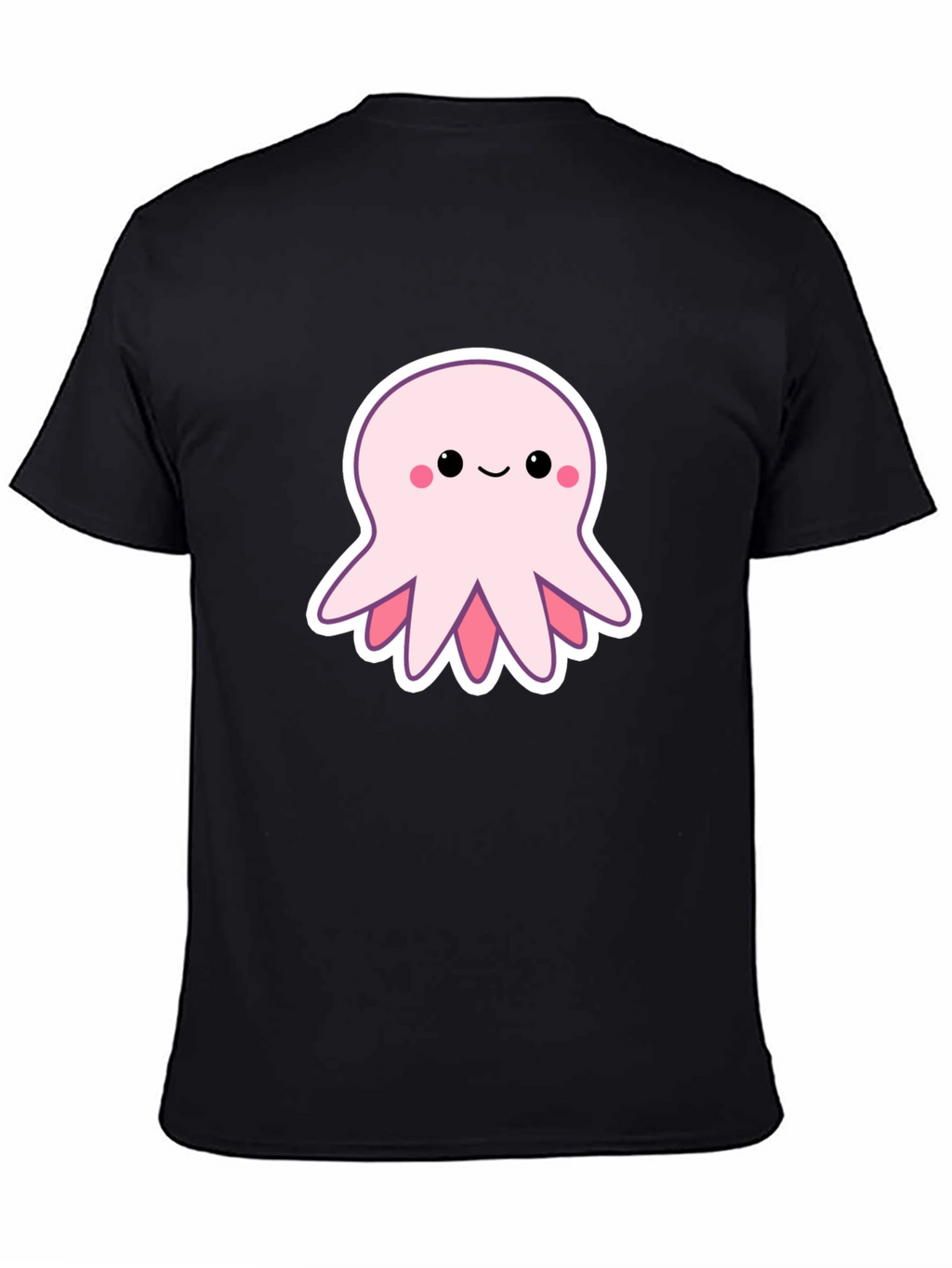 Cute Octopus Graphic Tee - Stylish Black T-Shirt