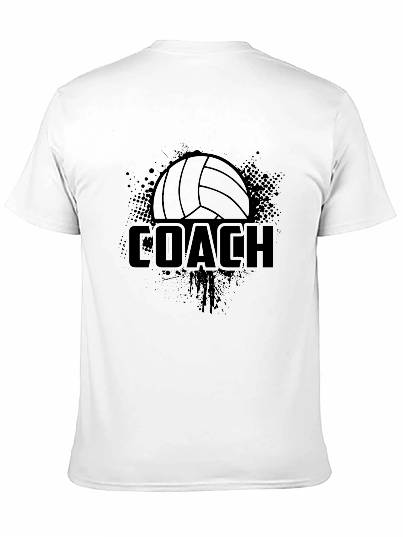 Volleyball Coach Graphic Tee - Black T-Shirt