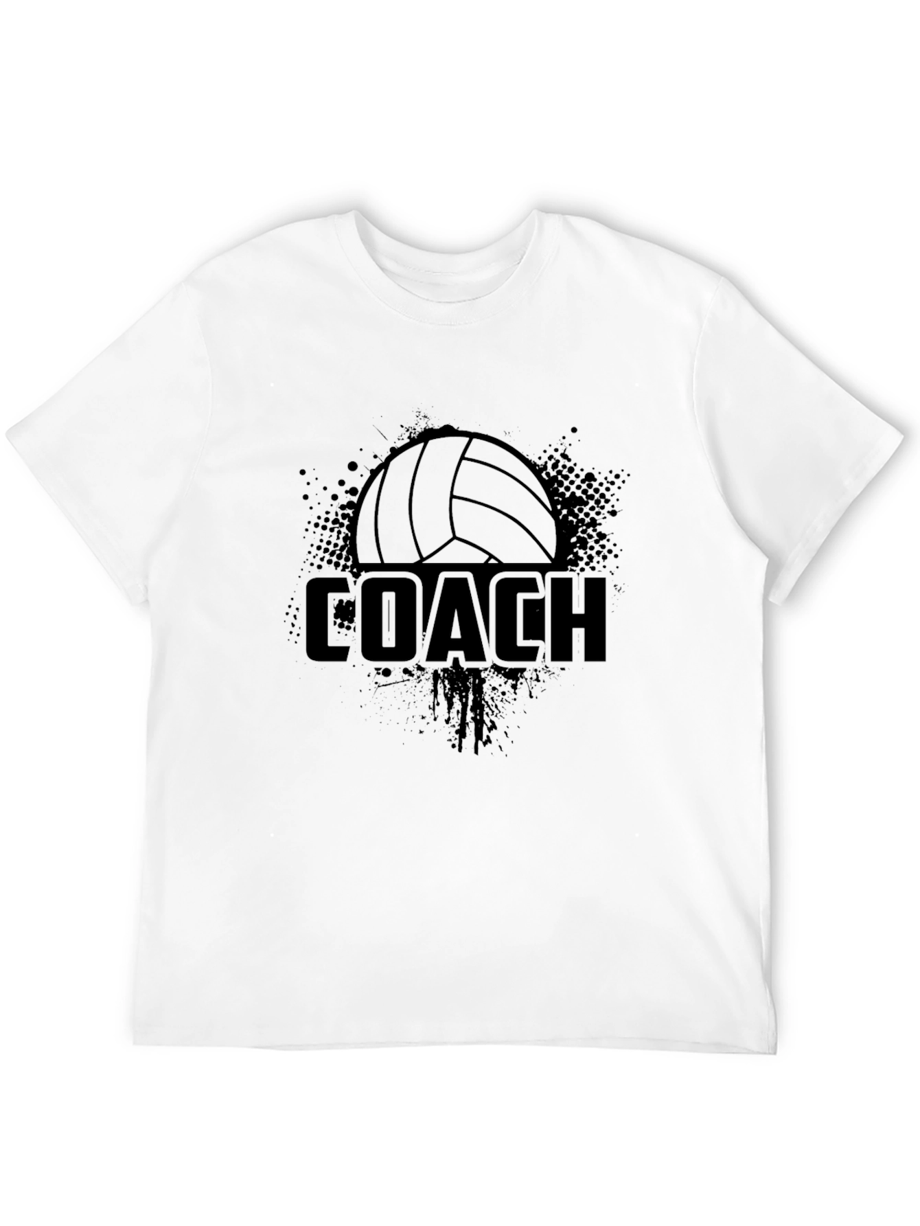 Volleyball Coach Graphic Tee - Black T-Shirt