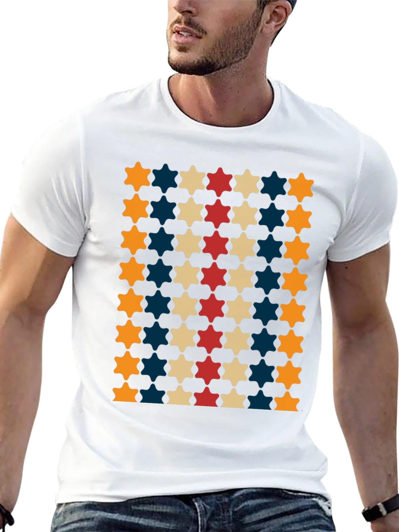 Patterned Star T-Shirt