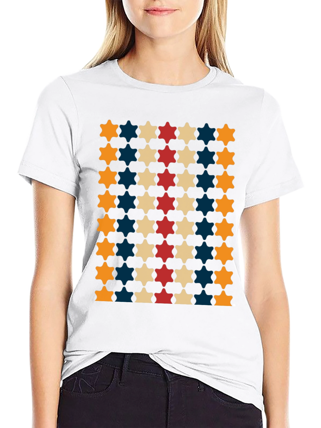Patterned Star T-Shirt