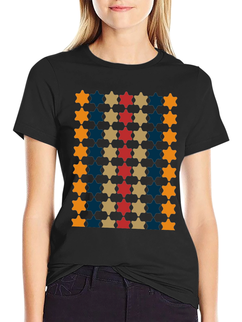 Patterned Star T-Shirt