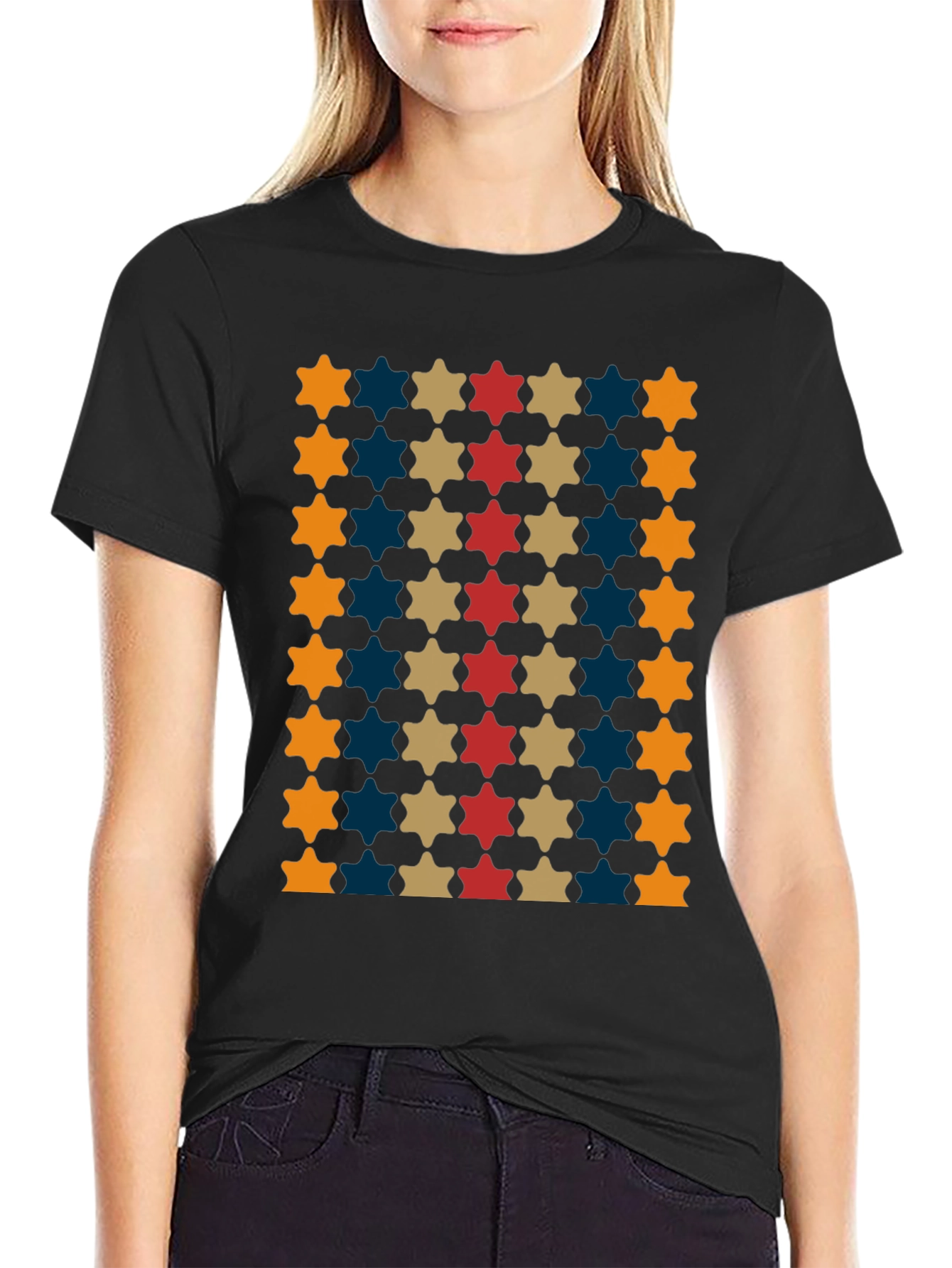 Patterned Star T-Shirt