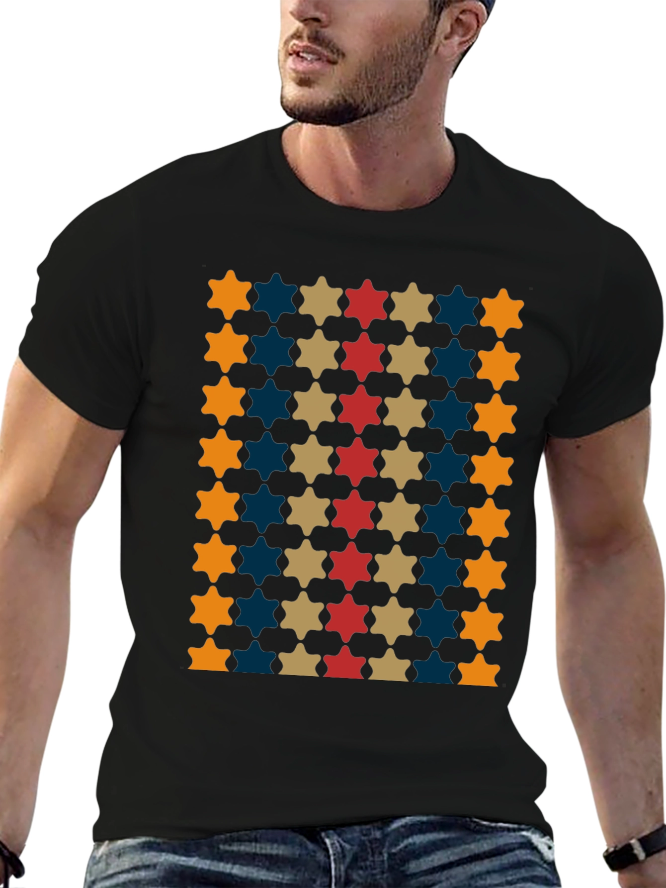 Patterned Star T-Shirt