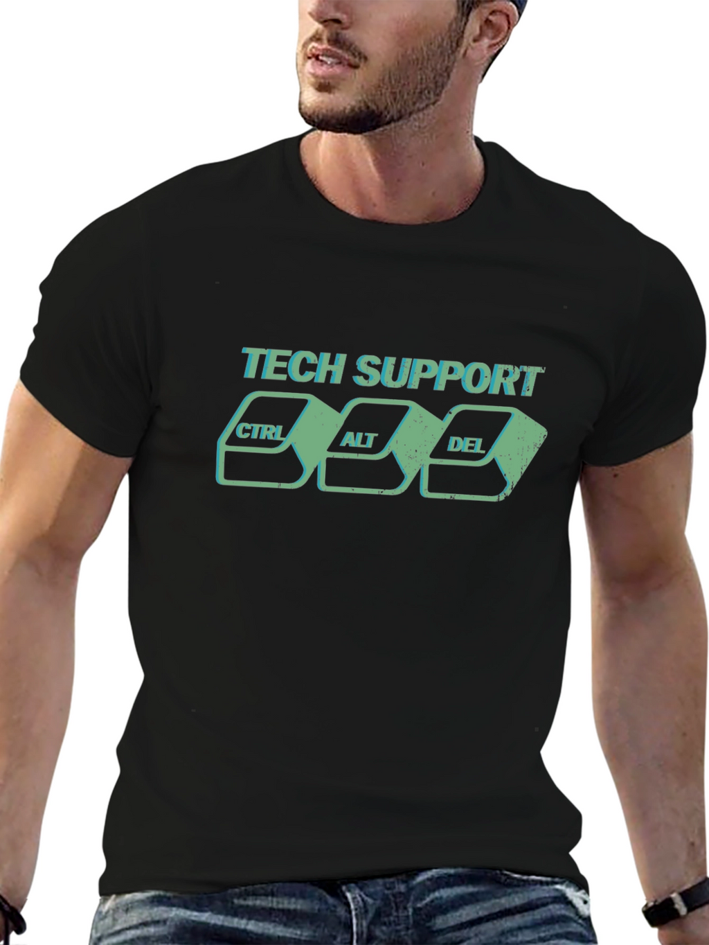 Tech Support CTRL ALT DEL Graphic T-Shirt