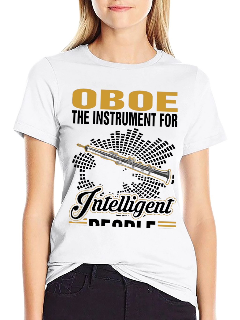 Oboe Instrument T-Shirt - Intelligent People