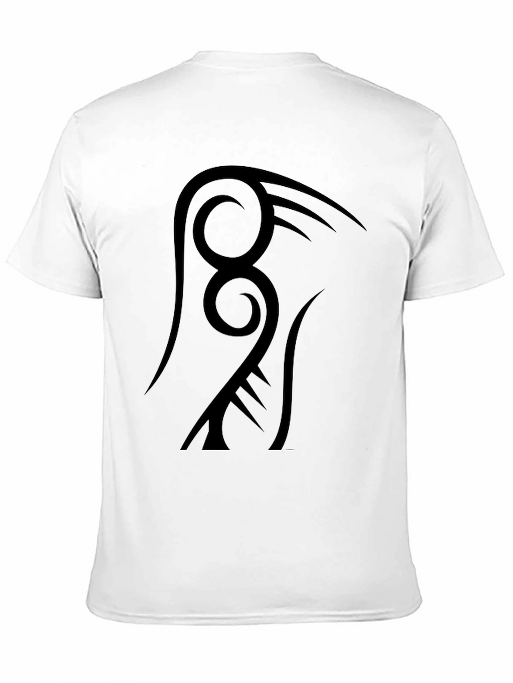 Tribal Design Black T-Shirt - Modern Casual Wear