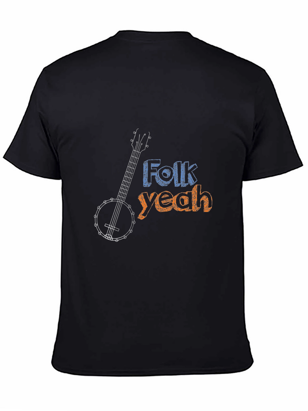 Folk Yeah Banjo Graphic Tee - Musical Comfort