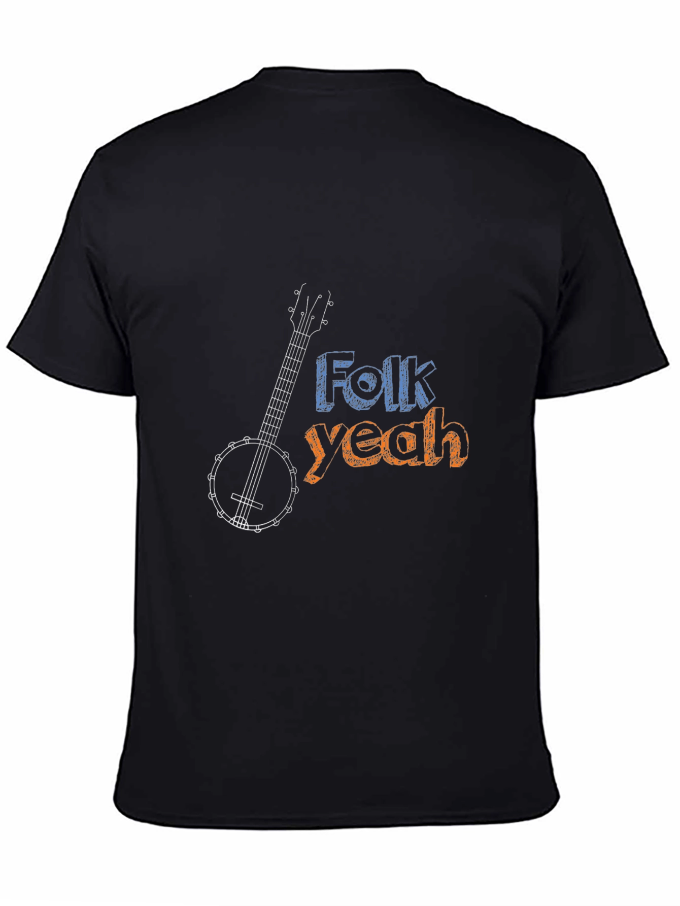 Folk Yeah Banjo Graphic Tee - Musical Comfort