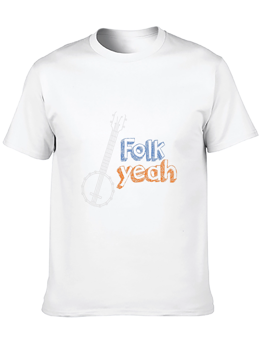 Folk Yeah Banjo Graphic Tee - Musical Comfort