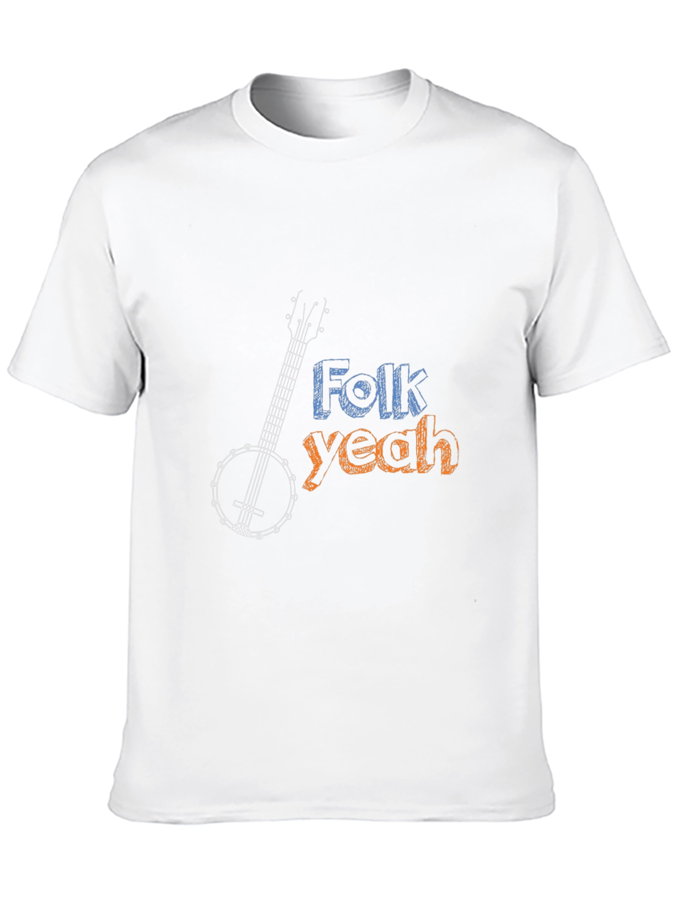 Folk Yeah Banjo Graphic Tee - Musical Comfort