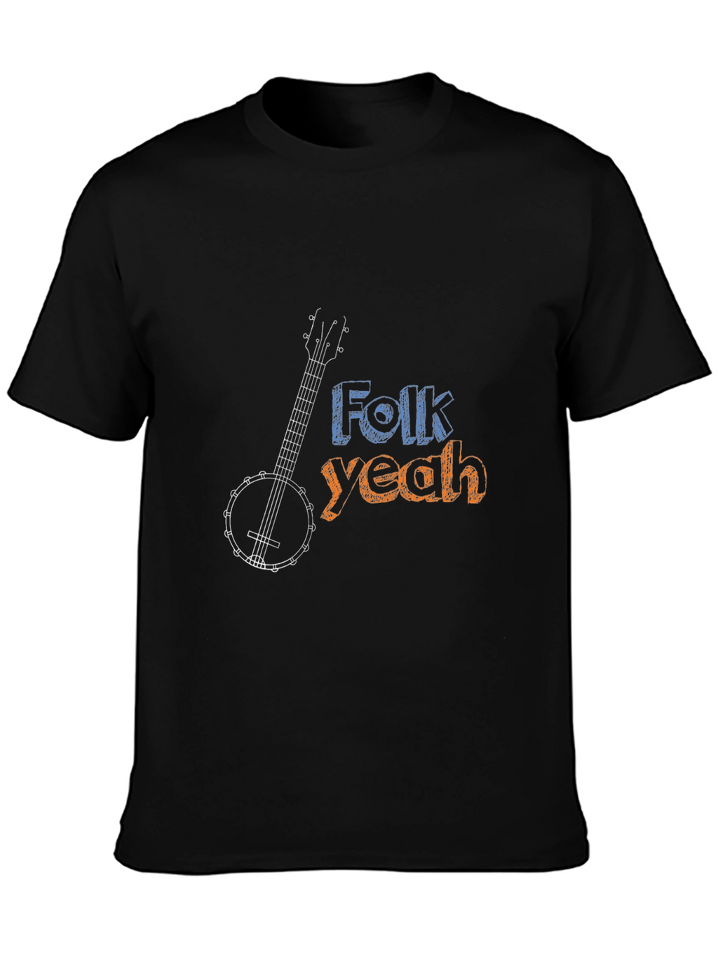 Folk Yeah Banjo Graphic Tee - Musical Comfort