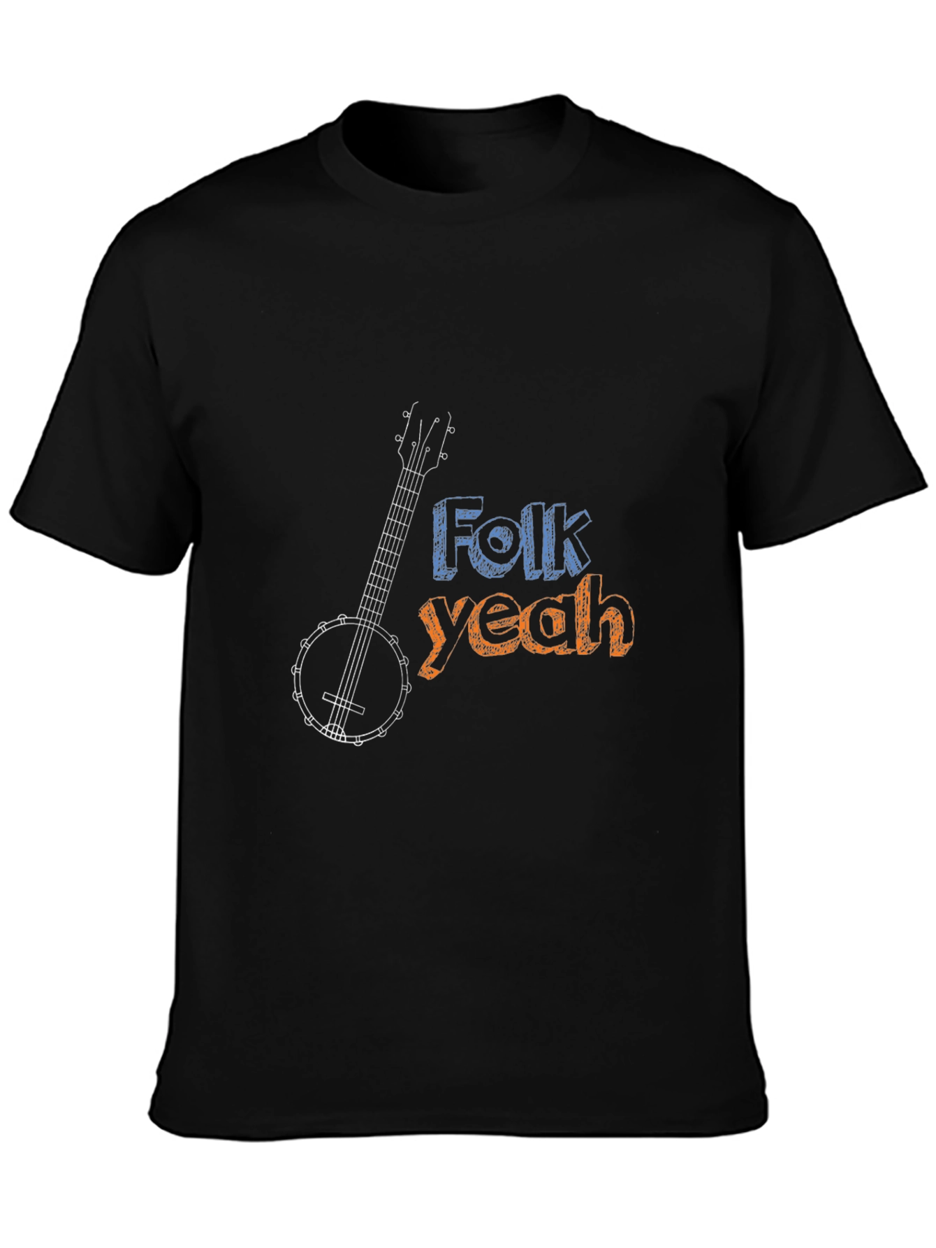 Folk Yeah Banjo Graphic Tee - Musical Comfort