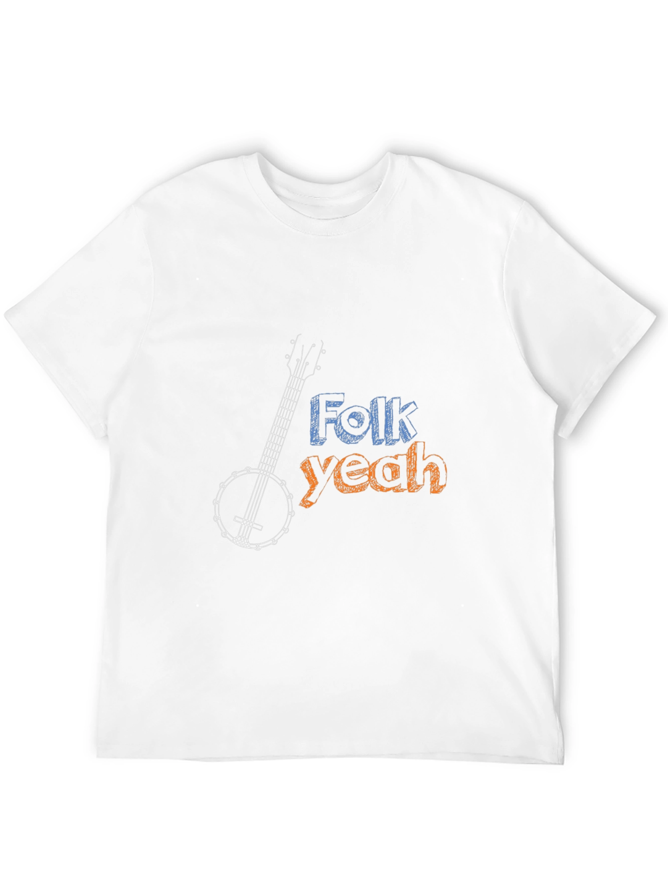 Folk Yeah Banjo Graphic Tee - Musical Comfort