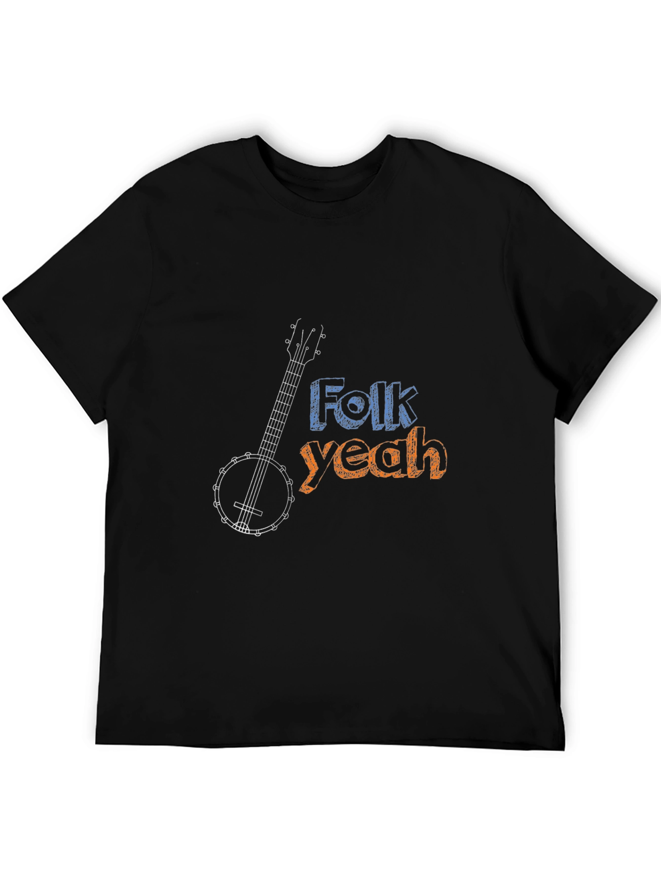 Folk Yeah Banjo Graphic Tee - Musical Comfort
