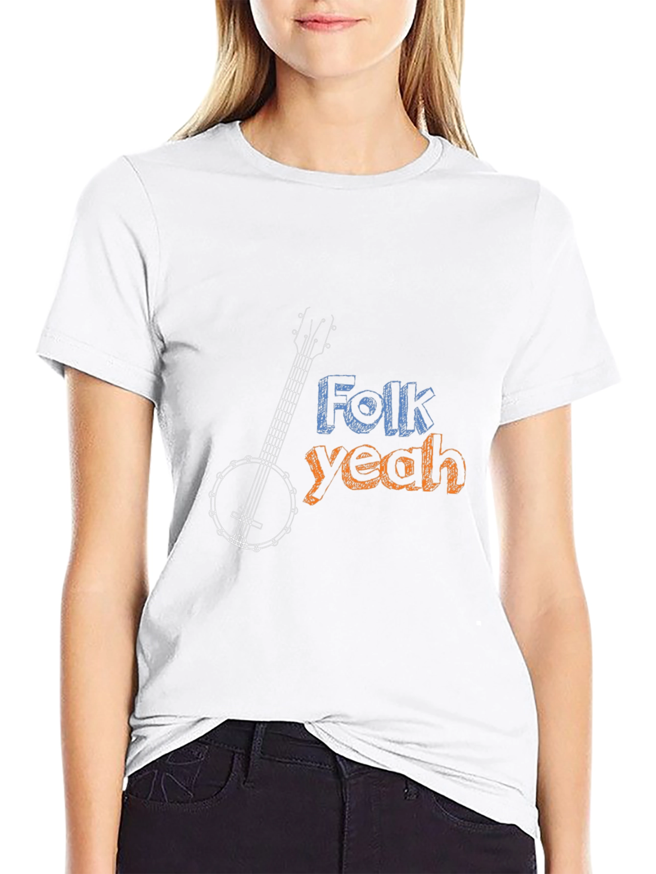 Folk Yeah Banjo Graphic Tee - Musical Comfort