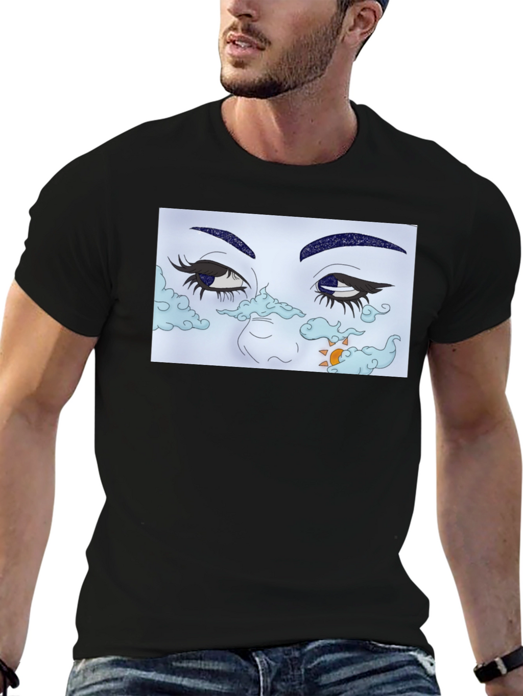Dreamy Eye Graphic T-Shirt - Unisex Cotton Tee
