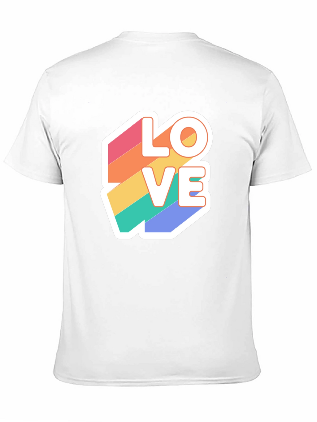 Rainbow Love Graphic T-Shirt - Black