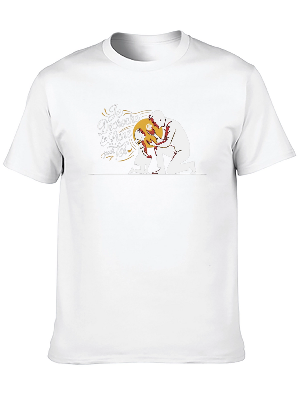 Dad & Daughter Moon Graphic T-Shirt