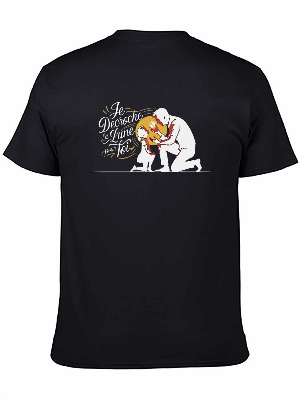 Dad & Daughter Moon Graphic T-Shirt