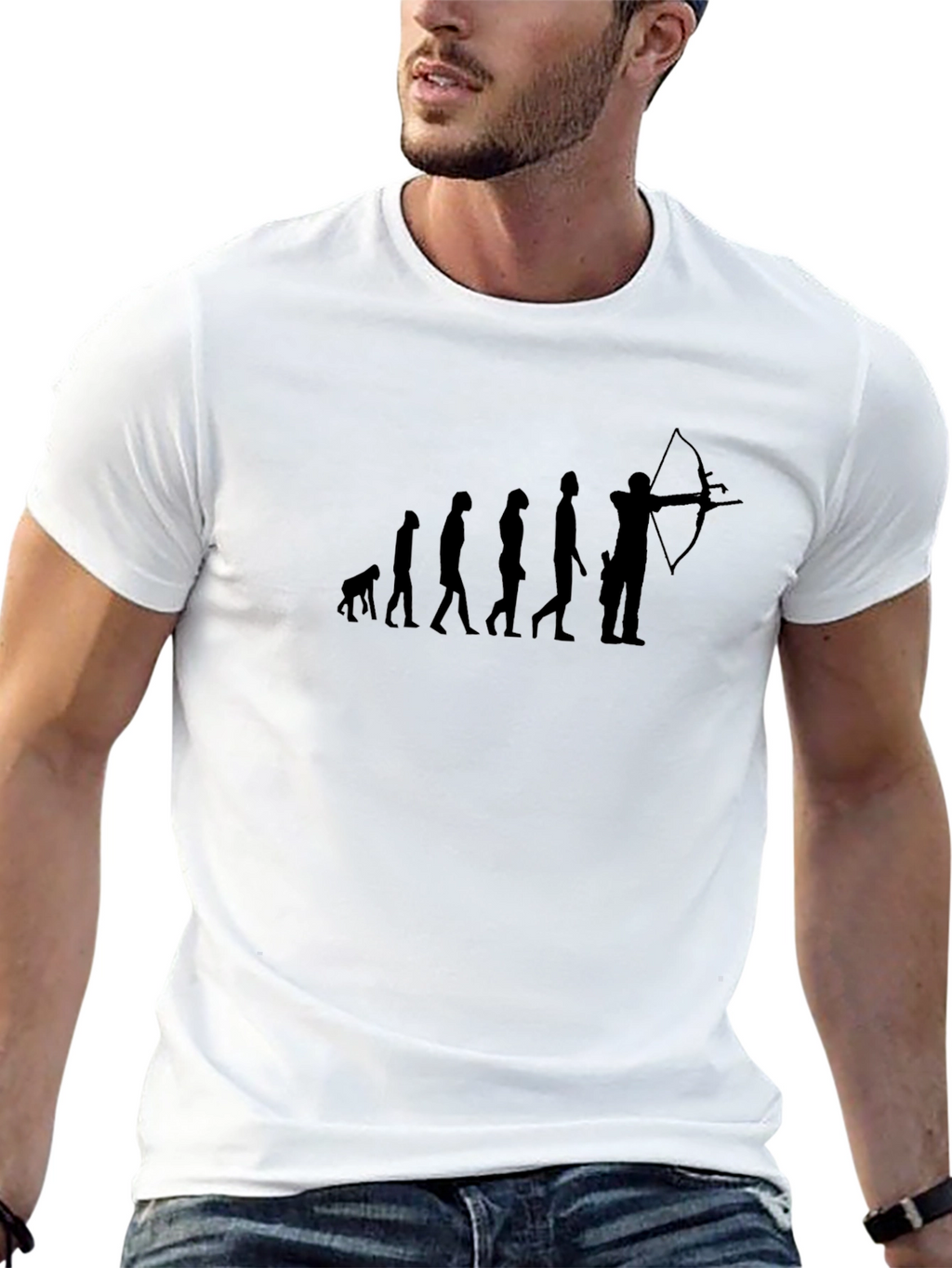 Evolution of Archery Black T-Shirt