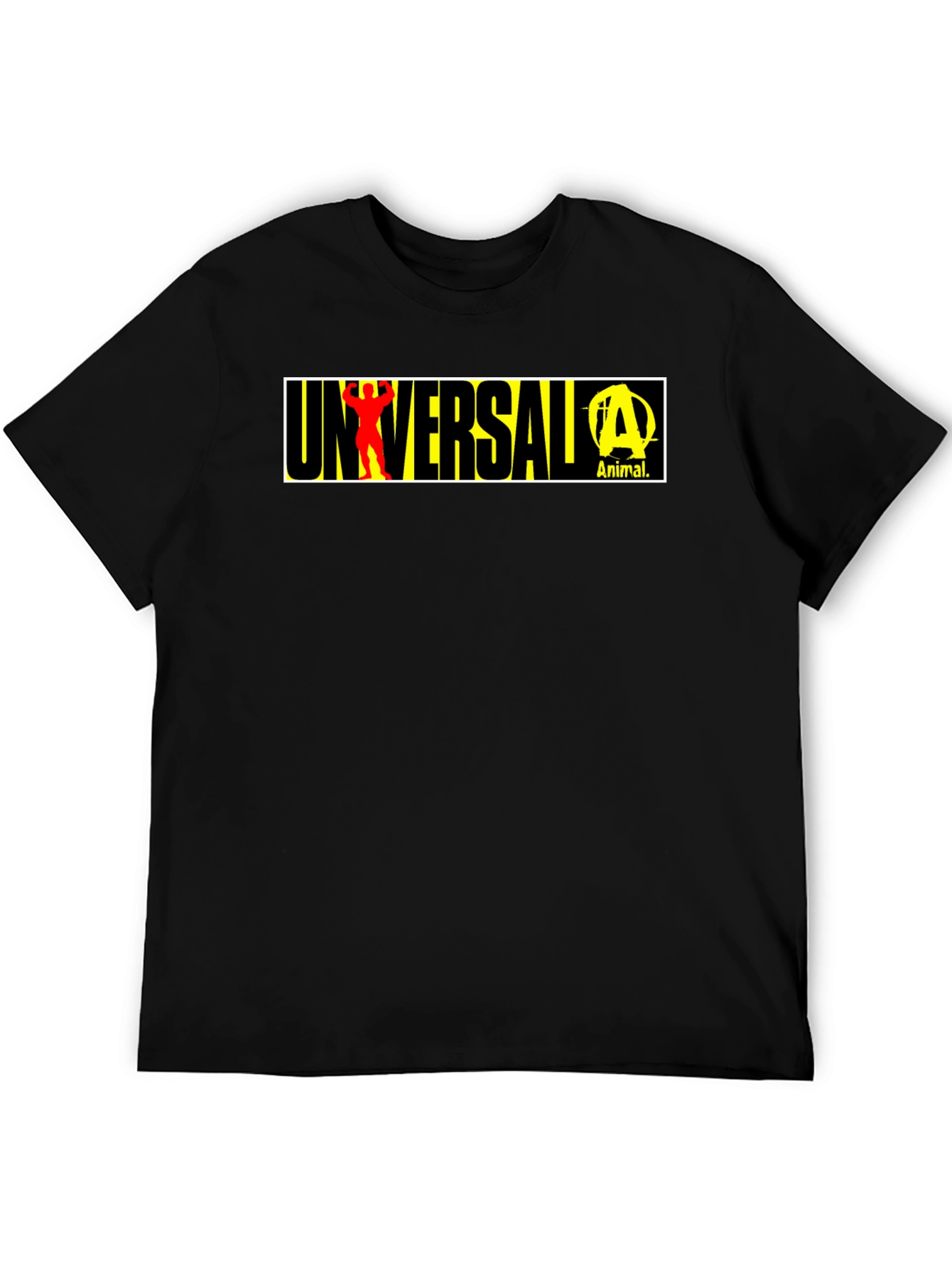 Universal Animal Graphic T-Shirt - Black