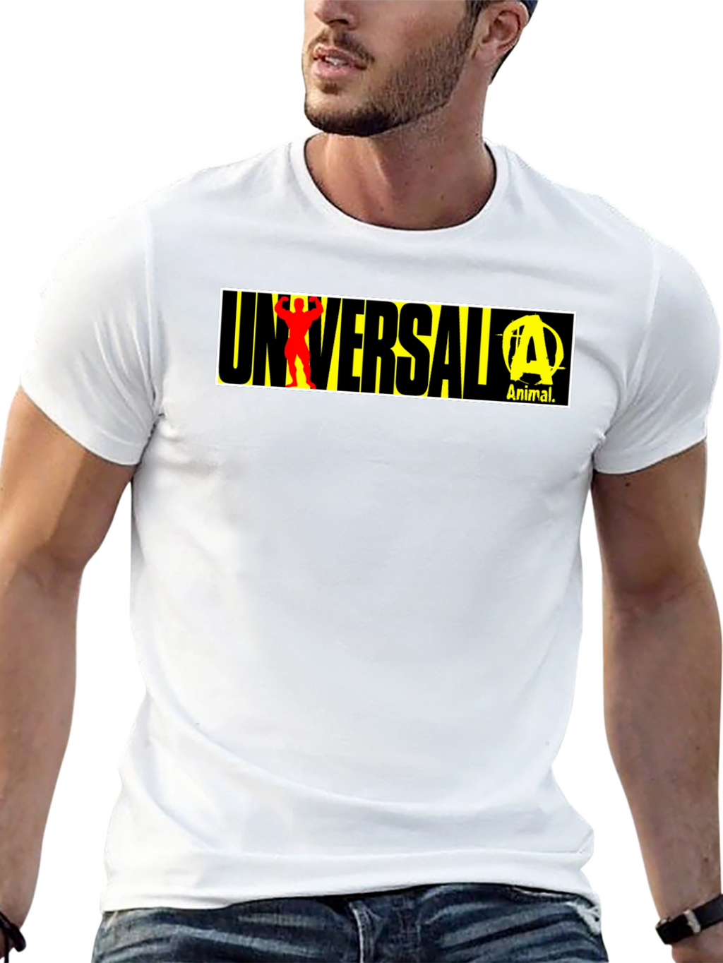 Universal Animal Graphic T-Shirt - Black