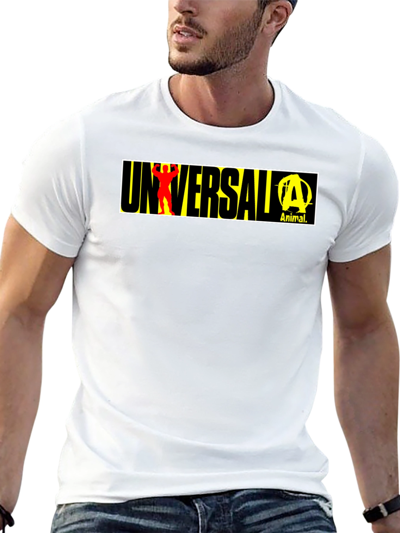 Universal Animal Graphic T-Shirt - Black