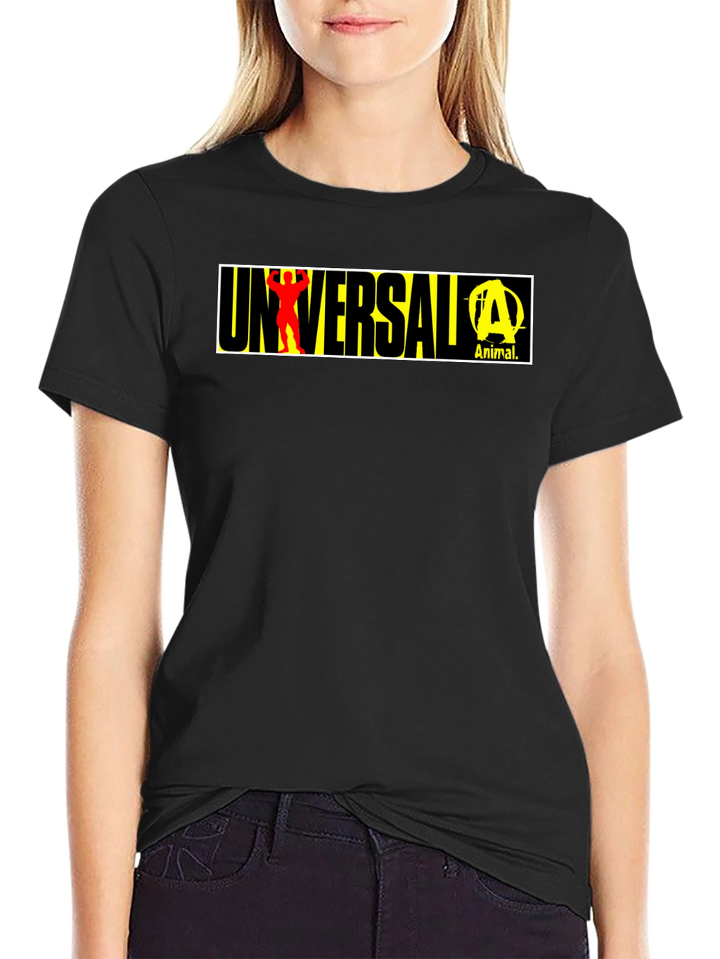 Universal Animal Graphic T-Shirt - Black