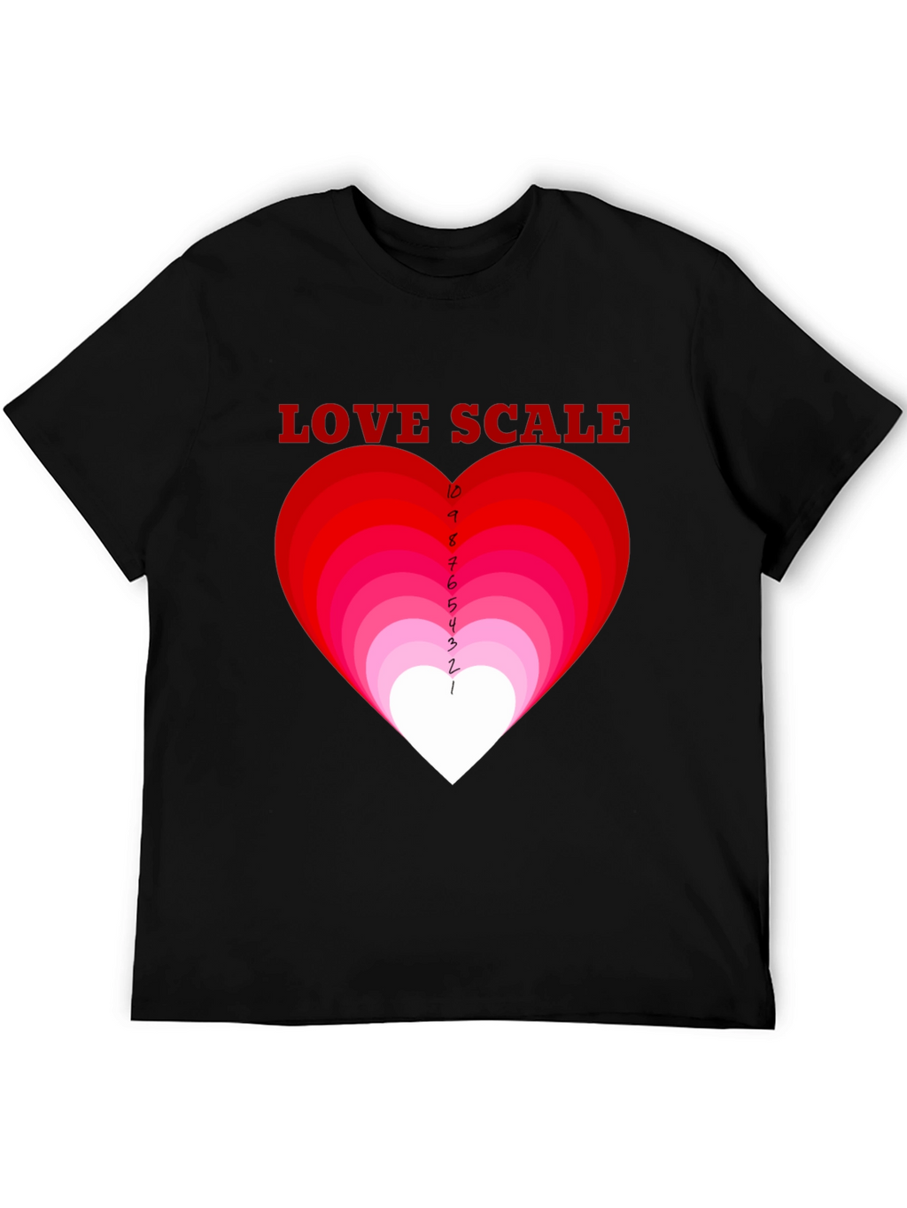 Love Scale Graphic T-Shirt - Black Cotton