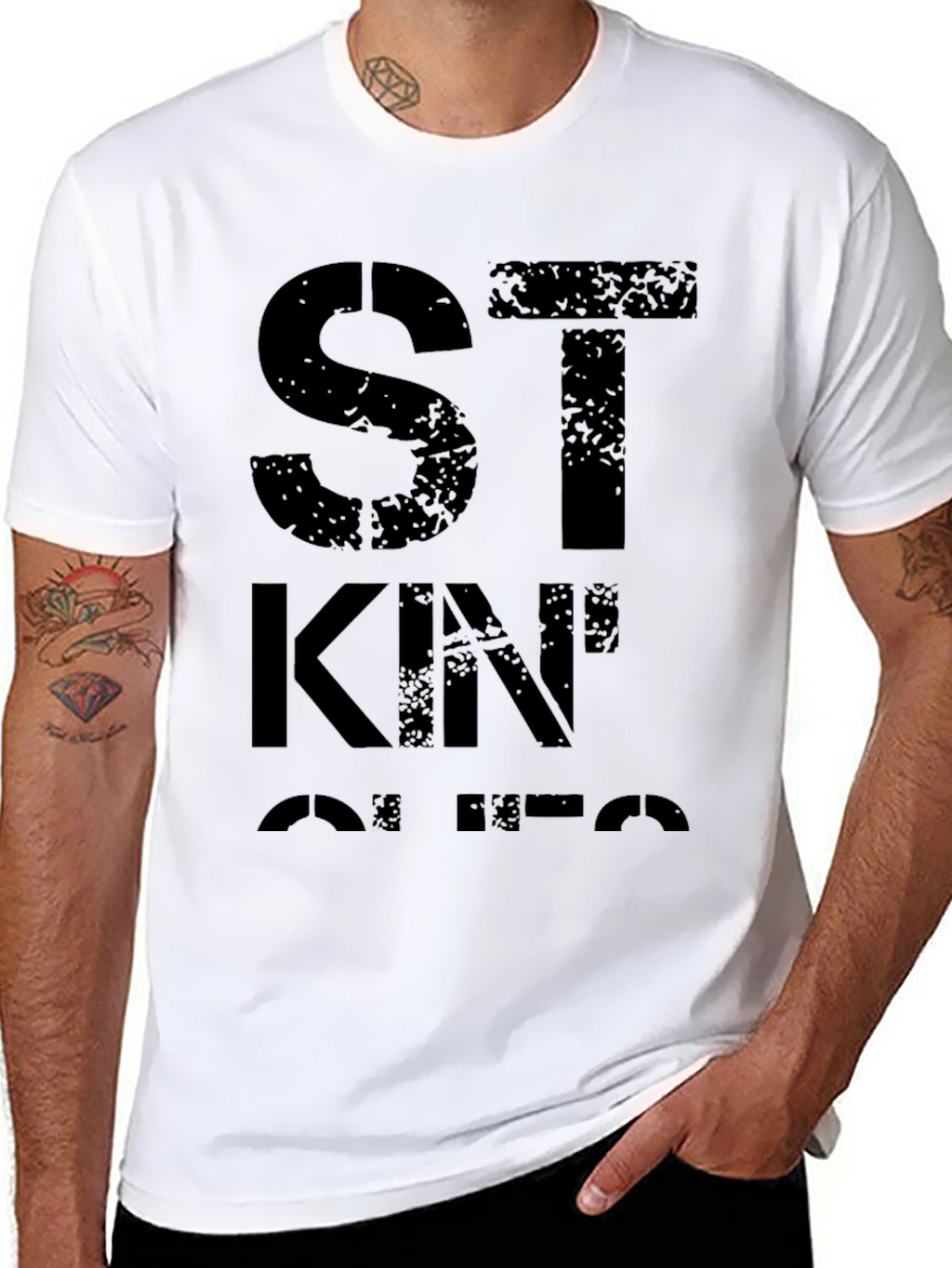Stencil King T-Shirt - Military Style Tee