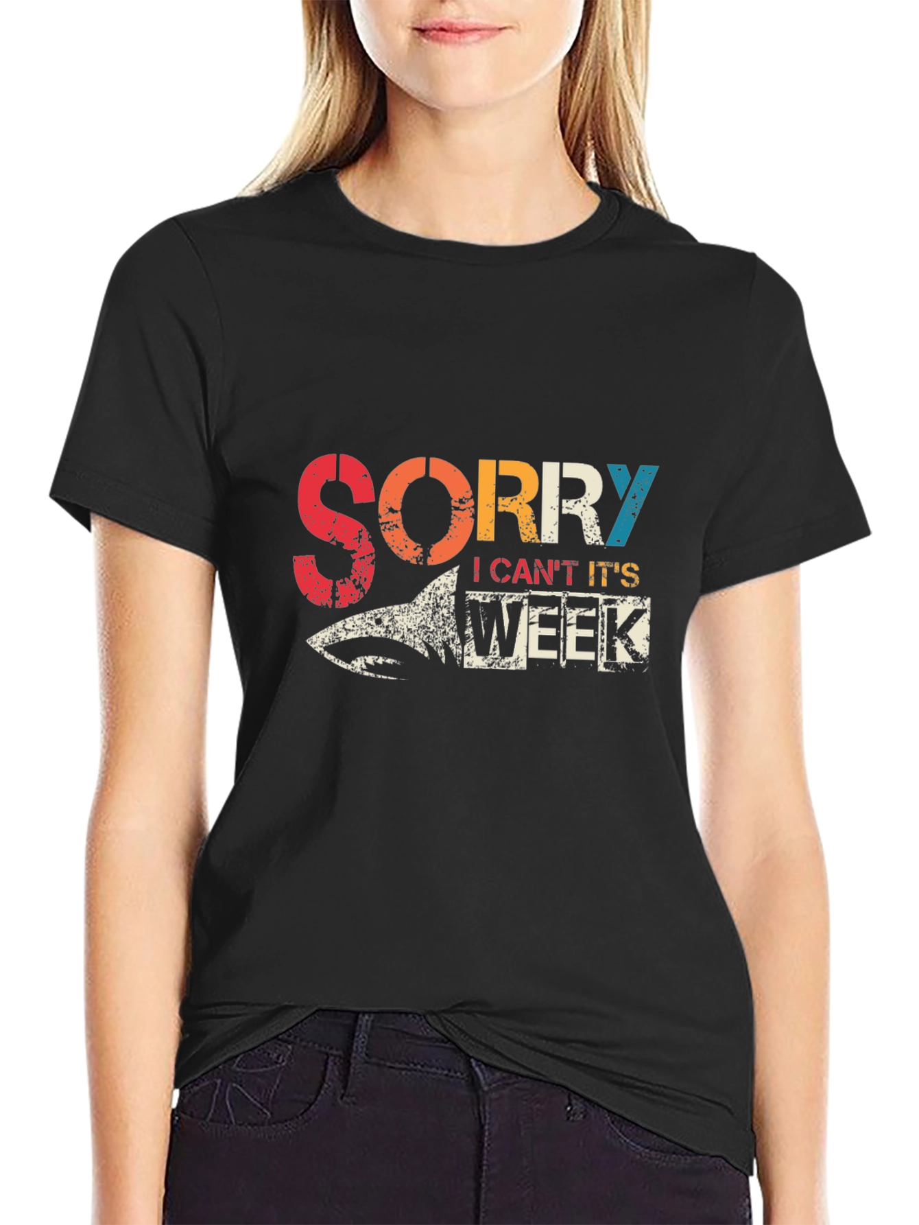 Sorry Its Shark Week T-Shirt - Stylish Graphic Tee