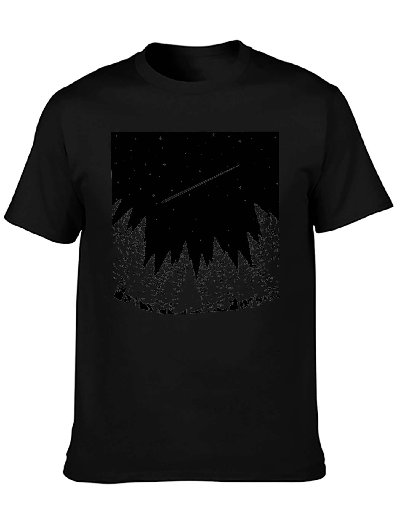 Mystic Forest Black T-Shirt