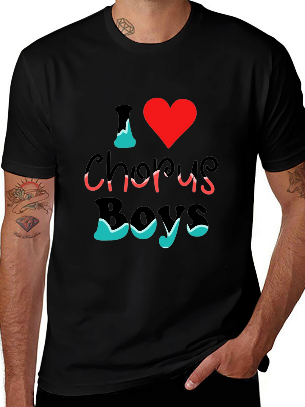 I Love Chorus Boys T-Shirt
