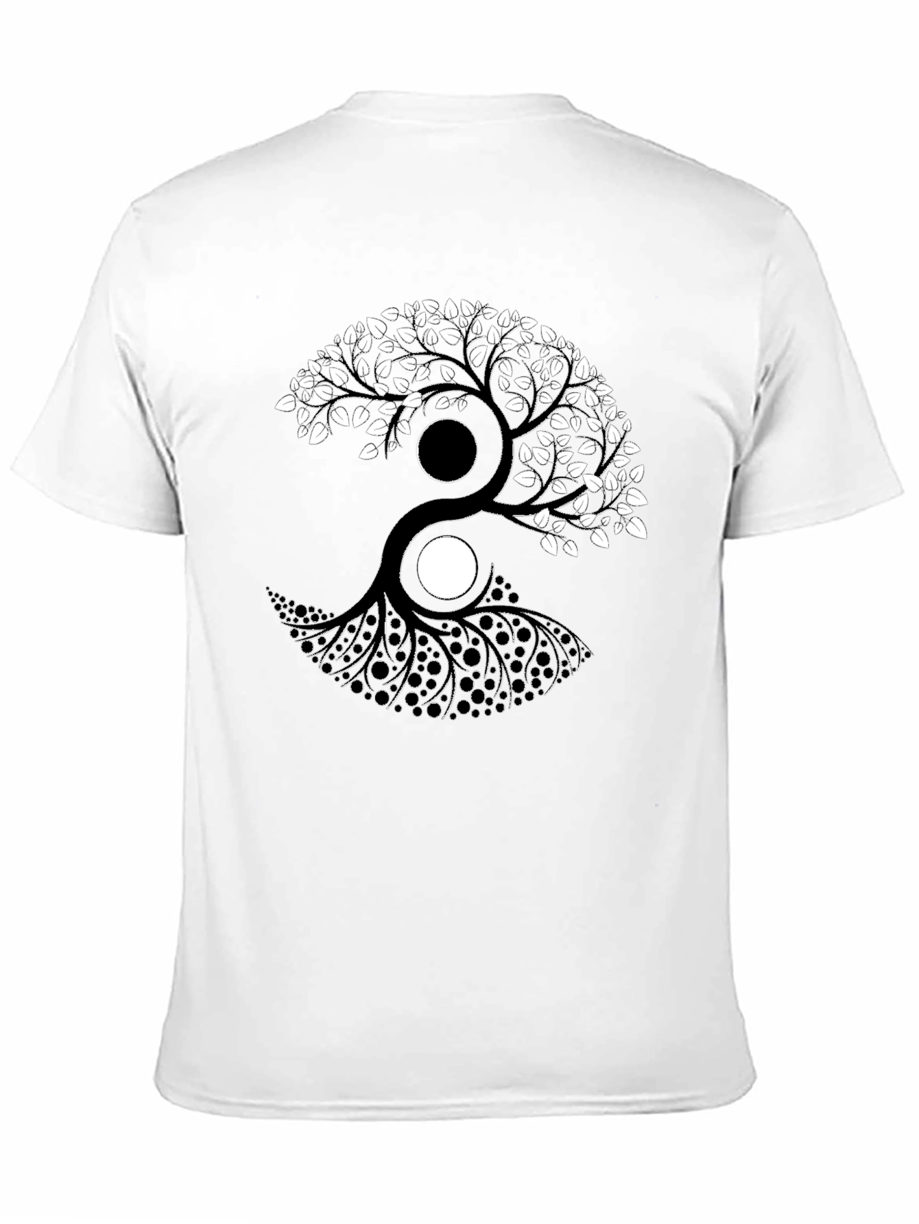 Yin Yang Tree Graphic T-Shirt - Balance & Style