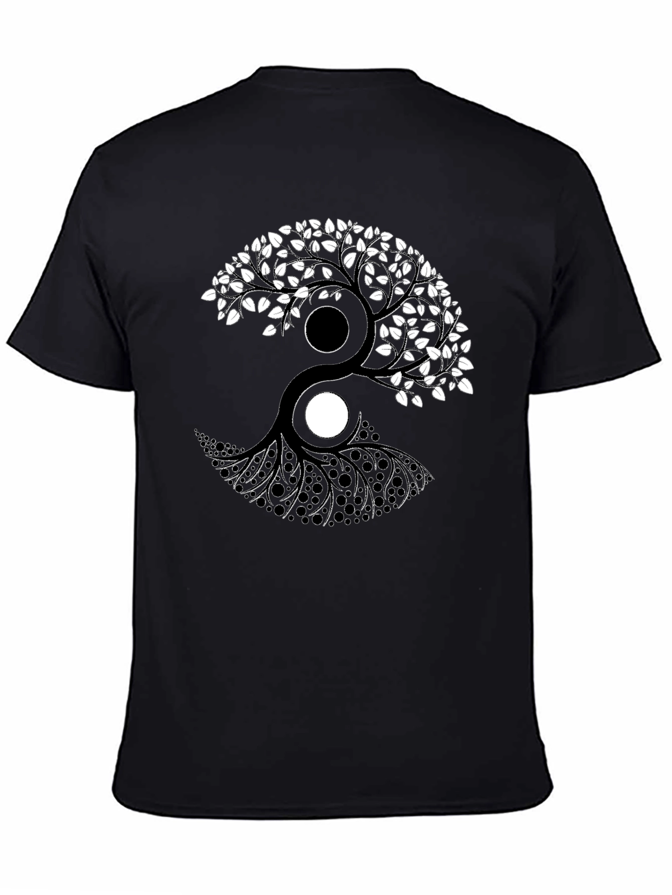 Yin Yang Tree Graphic T-Shirt - Balance & Style